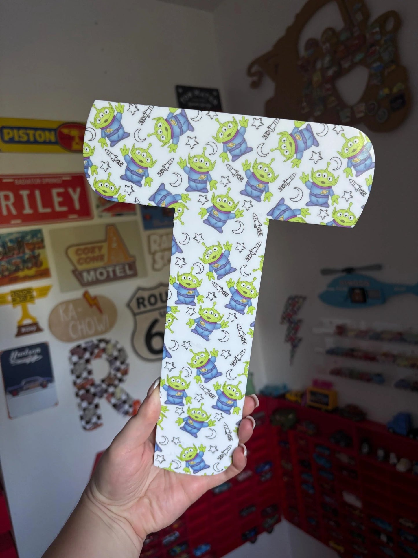 Personalised Acrylic Letters – Toy Story Nursery & Bedroom Decor | Buzz Woody Disney Pixar Wall Sign