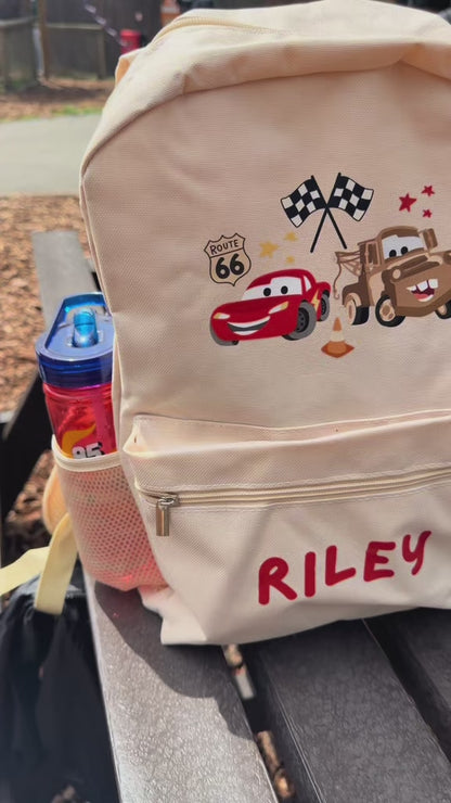 McQueen & Mater Disney Cars Kids Backpack